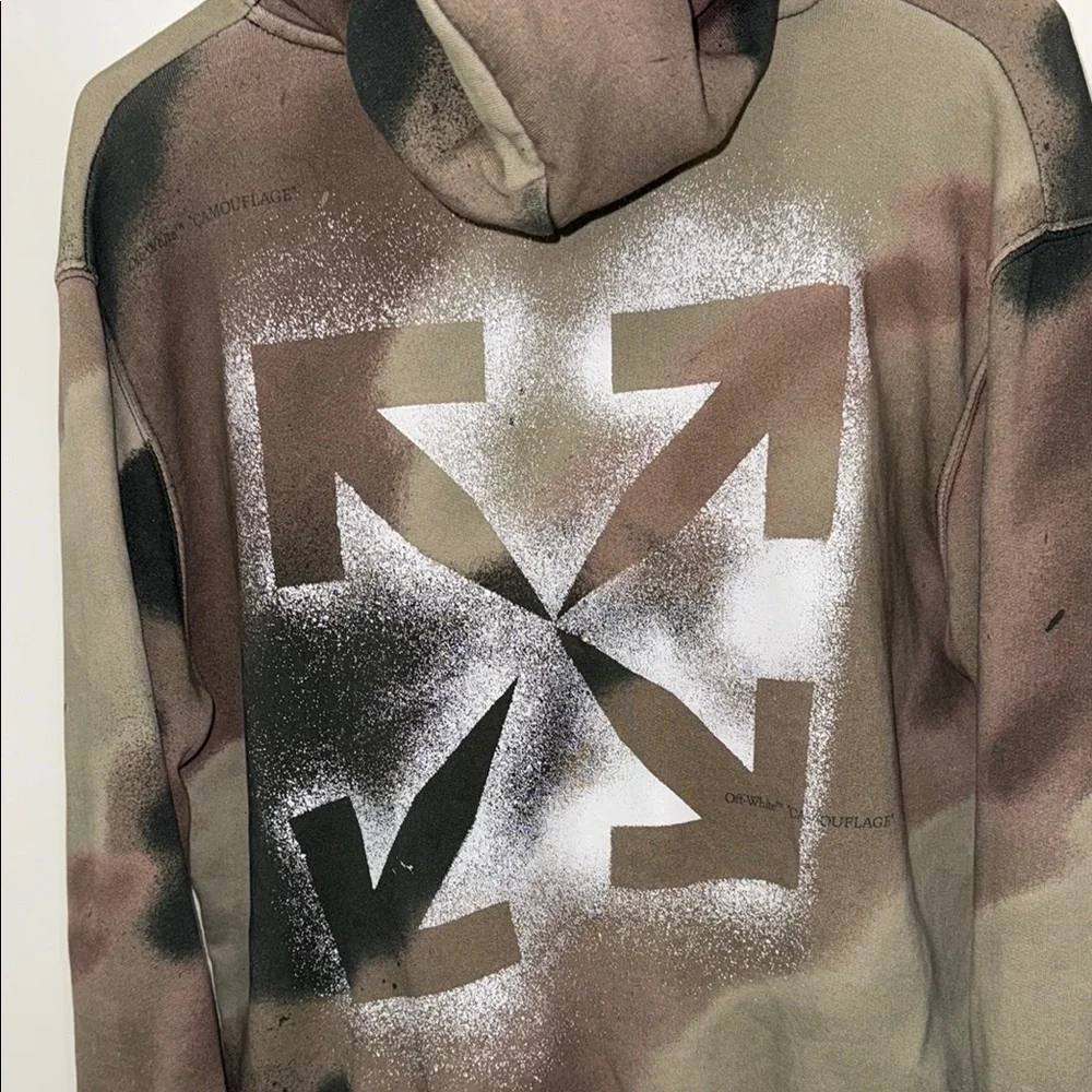 Off White Camouflage Hoodie Size S LIMITE EDITION